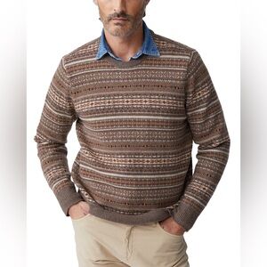 J. McLaughlin Edmund Fair Isle Lambswool Sweater | Size M